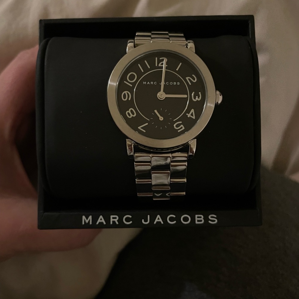 Marc Jacobs Silver and Black Watch